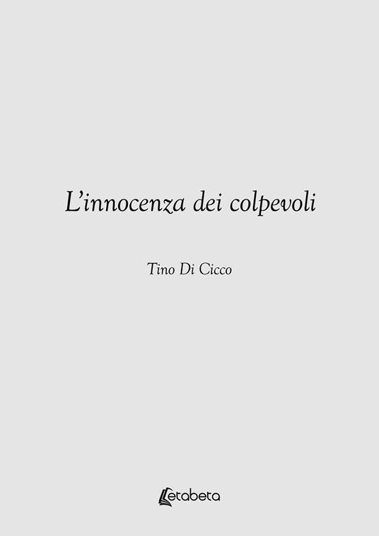 L'innocenza dei colpevoli - Tino Di Cicco - copertina