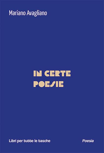 In certe poesie - Mariano Avagliano - copertina