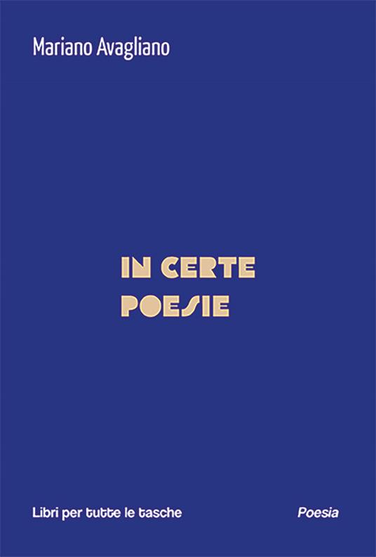 In certe poesie - Mariano Avagliano - copertina