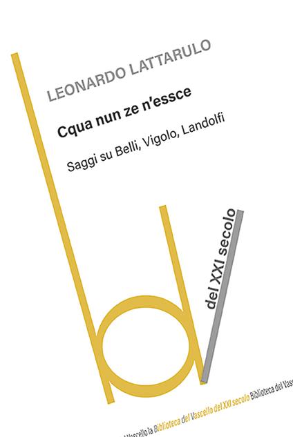 Cqua nun ze n'essce. Saggi su Belli, Vigolo, Landolfi - Leonardo Lattarulo - copertina