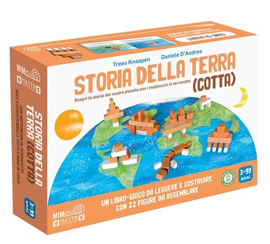 Storia della Terra (cotta). Scopri la storia del nostro pianeta con i mattoncini in terracotta. Ediz. a colori. Con 30 mattoncini in terracotta - Daniele D'Andrea - copertina