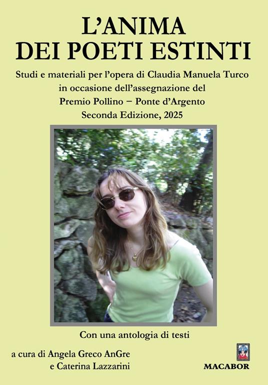 L'anima dei poeti estinti. Studi e materiali per l’opera di Claudia Manuela Turco in occasione dell’assegnazione del Premio Pollino − Ponte d’Argento 2025 - copertina