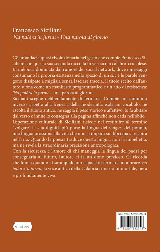 ‘Na palòra ‘u jurnu - Francesco Siciliani - 2