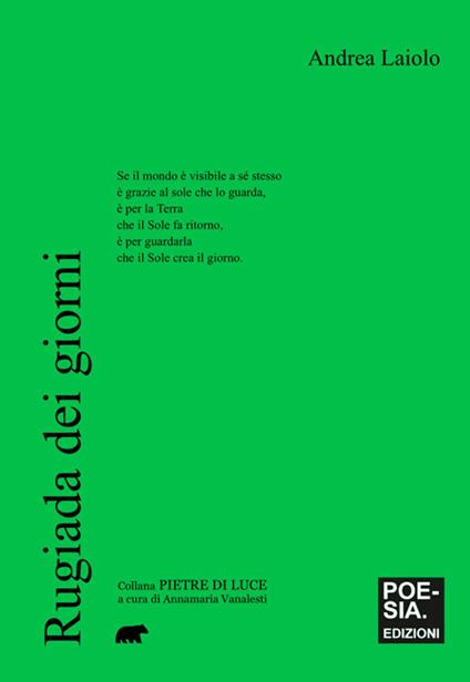 Rugiada dei giorni. (Tau der Tage) - Andrea Laiolo - copertina