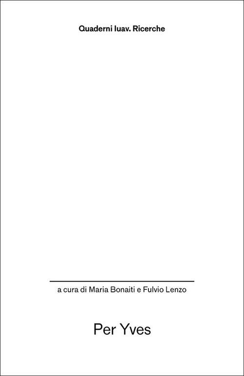 Per Yves - copertina