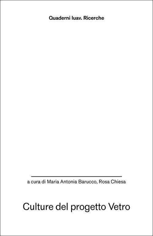 Culture del progetto Vetro - copertina