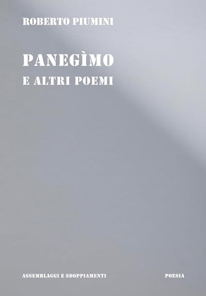 Panegimo e altri poemi - Roberto Piumini - copertina
