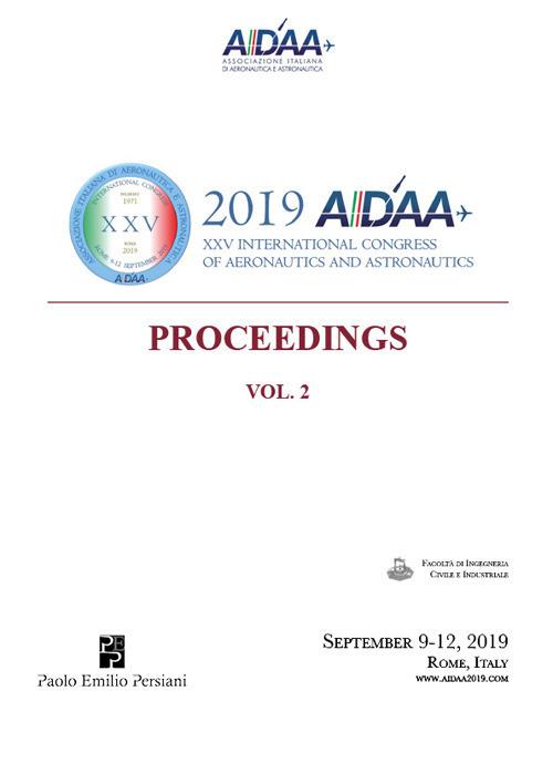 2019 AIDAA. Proceedings. 25th International Congress of Aeronautics and Astronautics. Vol. 2 - copertina