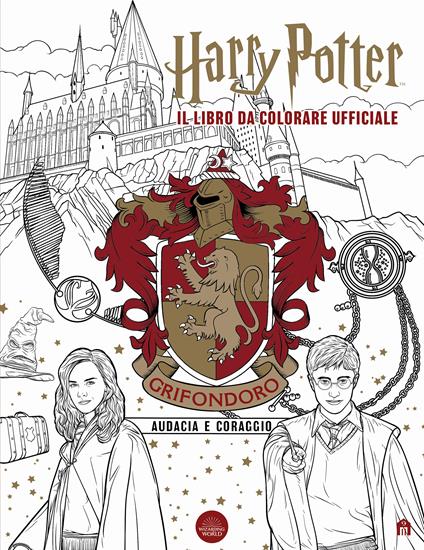 Harry Potter. Grifondoro: audacia e coraggio. Il libro da colorare ufficiale - copertina