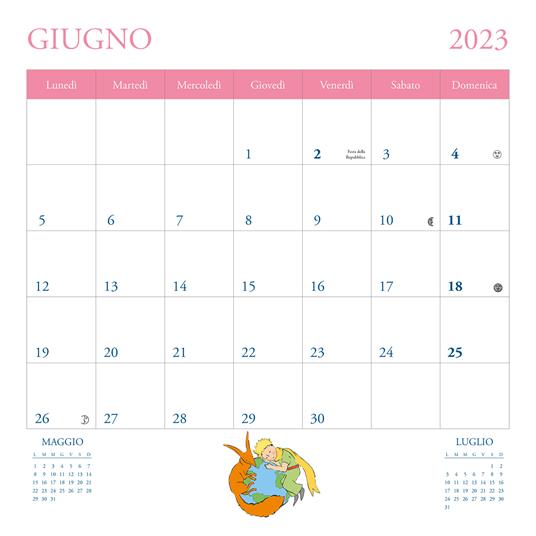Il Piccolo Principe. Calendario da parete 2023 - Antoine de Saint-Exupéry - 2