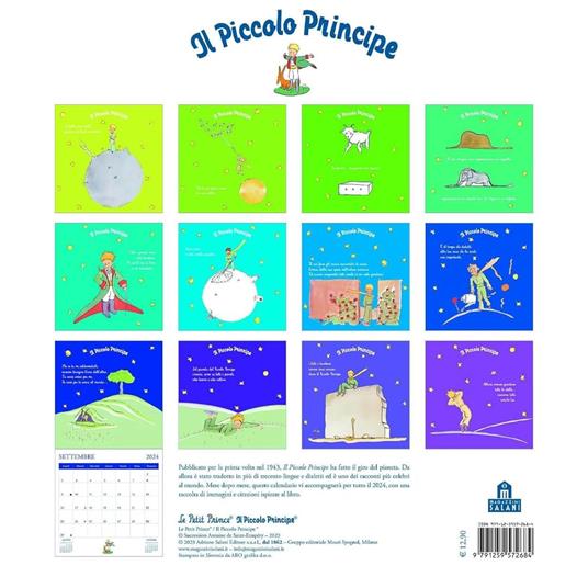 Il Piccolo Principe. Calendario da parete 2024 - Antoine de Saint-Exupéry - 3