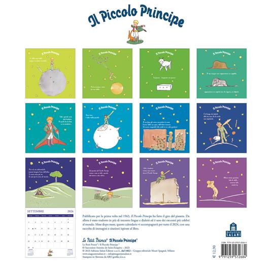 Il Piccolo Principe. Calendario da parete 2024 - Antoine de Saint-Exupéry - 4