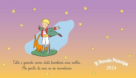 Il Piccolo Principe. Agenda orizzontale 2024 - Antoine de Saint-Exupéry - copertina
