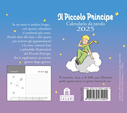 Il Piccolo Principe. Calendario da tavolo 2025 - Antoine de Saint-Exupéry - 3