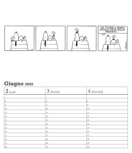 Peanuts. Agenda orizzontale 2025 - Charles M. Schulz - 3