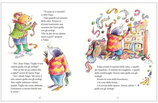 Topo e talpa. Calzini spaiati. Ediz. illustrata - Joyce Dunbar - 4