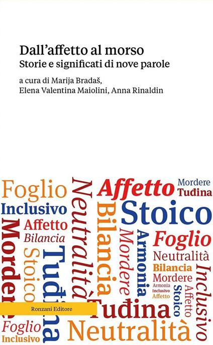 Dall'affetto al morso. Storie e significati di nove parole - copertina