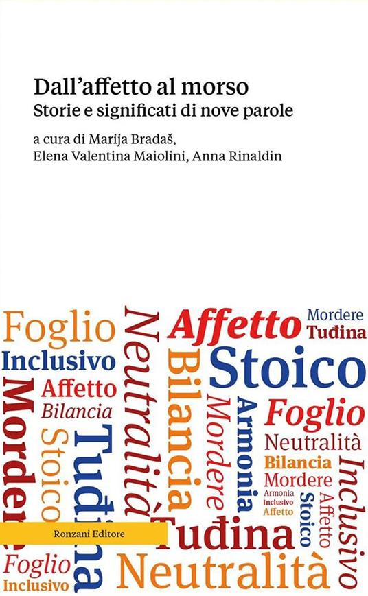 Dall'affetto al morso. Storie e significati di nove parole - copertina