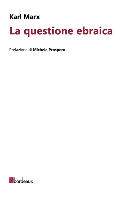 La questione ebraica - Karl Marx - copertina
