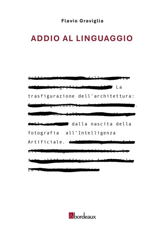 Addio al linguaggio - Flavio Graviglia - copertina
