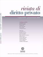 Rivista di diritto privato. (2021). Vol. 1: Gennaio-marzo.