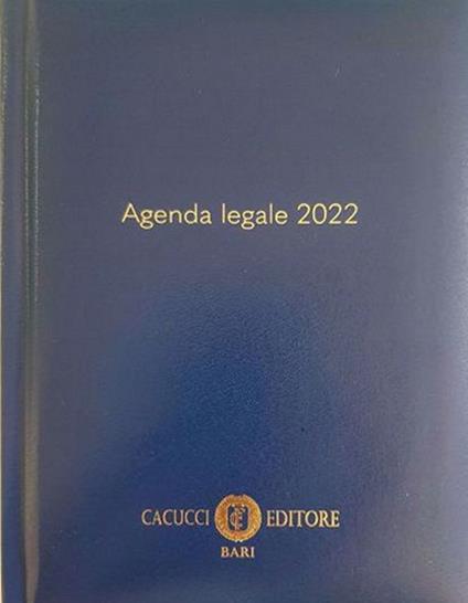 Agenda legale 2022. Ediz. blu - copertina