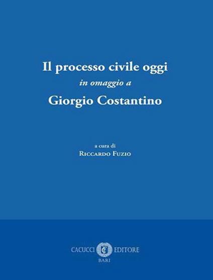 Il processo civile oggi. In omaggio a Giorgio Costantino - copertina