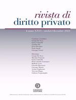 Rivista di diritto privato (2021). Nuova ediz.. Vol. 4
