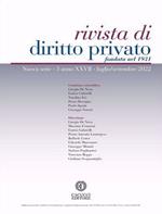 Rivista di diritto privato (2022). Vol. 3: Luglio-Settembre.