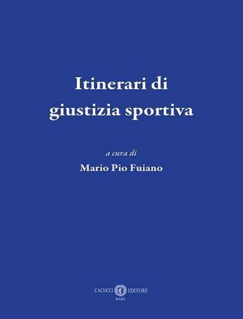 Itinerari di giustizia sportiva - copertina