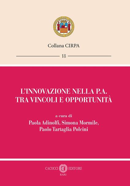 L'innovazione nella P.A. tra vincoli e opportunità - copertina