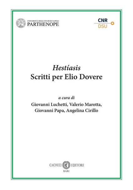 Hestíasis. Scritti per Elio Dovere - copertina