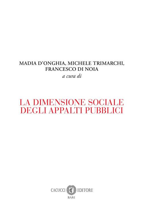 La dimensione sociale degli appalti pubblici - copertina
