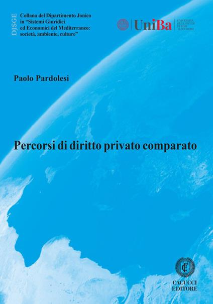 Percorsi di diritto privato comparato - Paolo Pardolesi - copertina