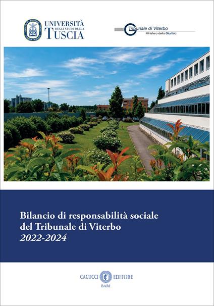 Bilancio di responsabilità sociale del Tribunale di Viterbo 2022-2024 - copertina