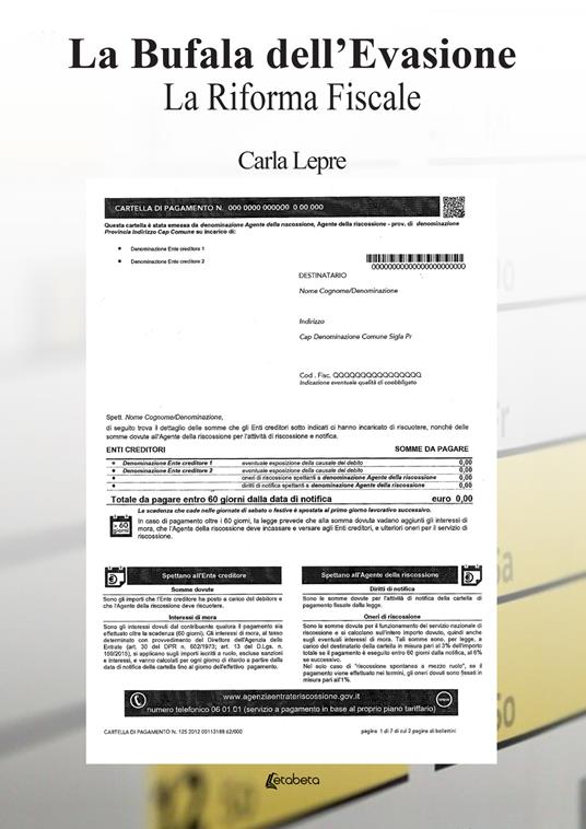 La bufala dell'evasione. La Riforma fiscale - Carla Lepre - copertina