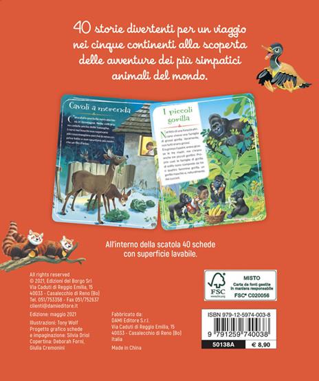 Storie di animali. 40 racconti da portare con te. Ediz. a colori - Anna Casalis - 2