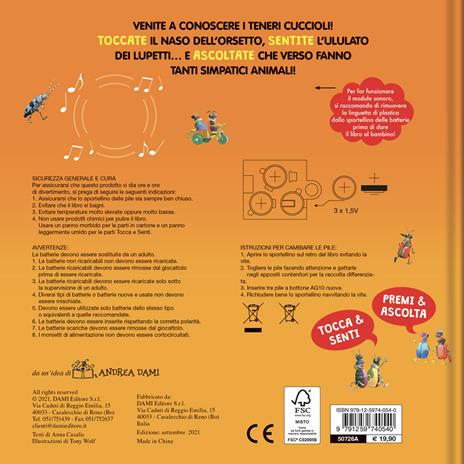 I cuccioli. Tocca senti ascolta. Ediz. a colori - Anna Casalis,Tony Wolf - 2