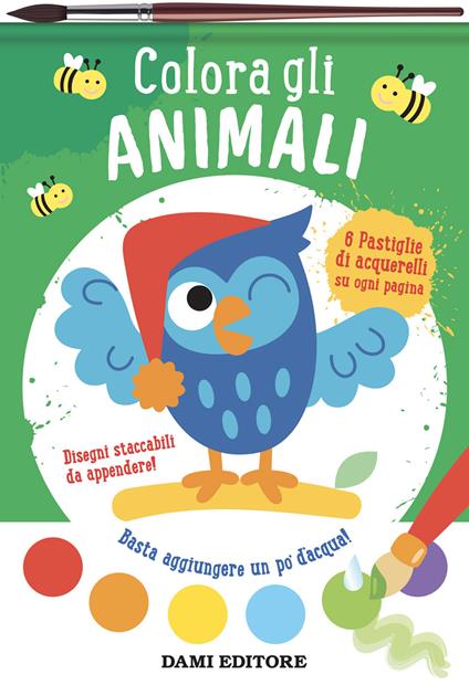 Colora gli animali. Colori magici. Ediz. illustrata. Con pennello - copertina