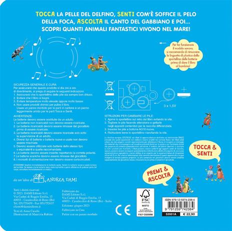 Animali del mare. Tocca senti ascolta. Ediz. a colori - Anna Casalis - 2