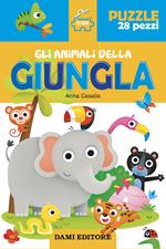 Gli animali della giungla. Storie da costruire. Ediz. a colori. Con puzzle da 28 pezzi