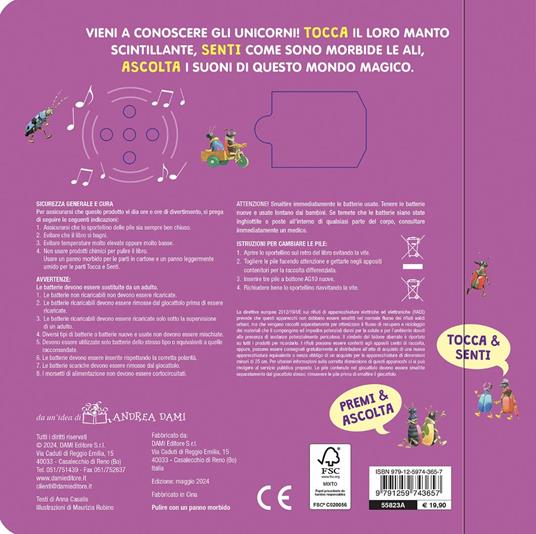 Unicorni. Tocca senti ascolta. Ediz. a colori - Anna Casalis - 2