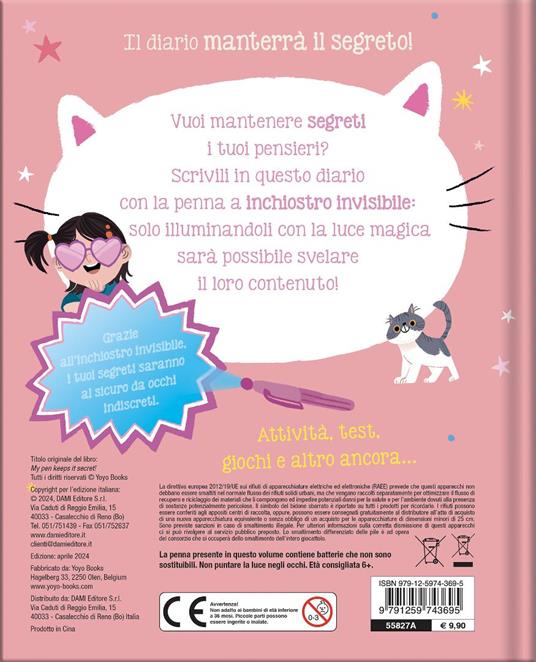 Il mio diario segreto. Ediz. a colori. Con penna a inchiostro invisibile - 2