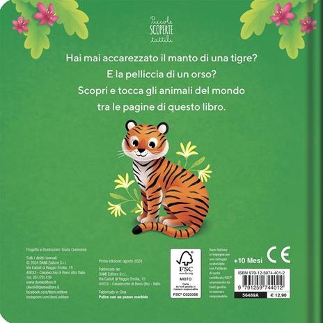 Animali. Piccole scoperte tattili. Ediz. a colori - Giulia Cremonini - 2