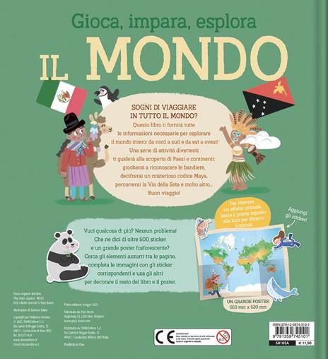 Il mondo. Gioca, impara, esplora. Ediz. a colori. Con Poster - 2
