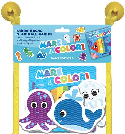 Mare di colori. Libri bagno. Ediz. illustrata. Con 7 sagome di animali - copertina