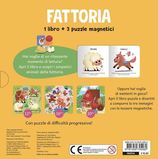 Fattoria. Libri con puzzle magnetici. Ediz. a colori. Con 3 puzzle - 5