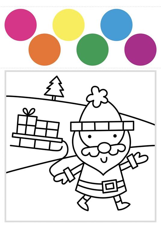 Colora il Natale. Colori magici. Ediz. a colori. Con pennello e acquerelli - 3