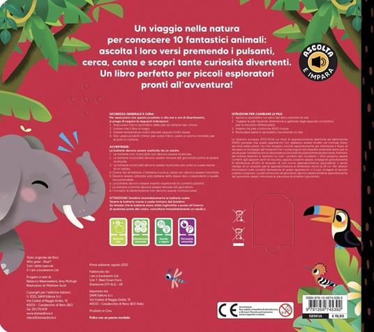 Animali. Cerca e trova. Conta. Impara. Ediz. a colori - Rebecca Weerasekera,Amy McHugh - 4