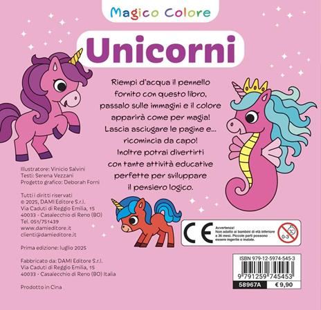 Unicorni. Magico colore. Con pennello ad acqua - Serena Vezzani - 5